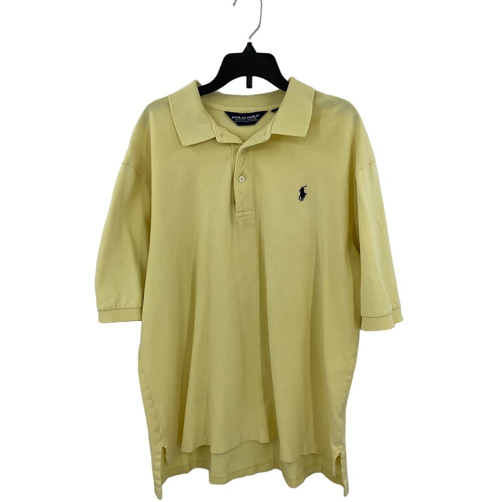 Ralph Lauren Men's Yellow‎ Polo Golf Size Large Pre-Owned